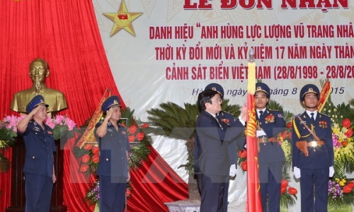 Cảnh sát biển nhận Danh hiệu Anh hùng Lực lượng vũ trang nhân dân